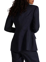 The Favorite Pinstriped Blazer