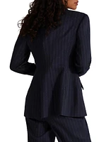 The Favorite Pinstriped Blazer