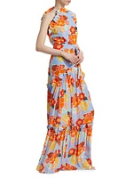 Tatiana Floral Ruffle-Trimmed Maxi Dress