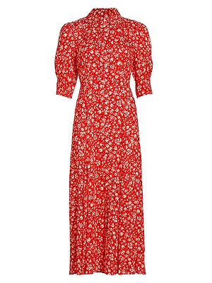 In The Spirit Of Palm Beach Bloom Floral Shirtdress