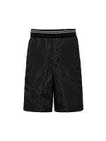 Piqué Bermuda Shorts With Re-Nylon Details