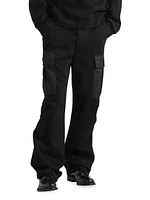 Cotton Fleece Pants With Re-Nylon Details