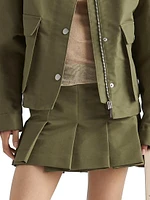 Technical Canvas Miniskirt