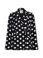 The Jace Polka Dot Double-Breasted Blazer