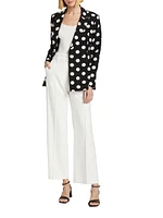 The Jace Polka Dot Double-Breasted Blazer