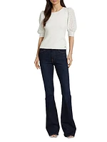 Lainey Mixed-Media Top
