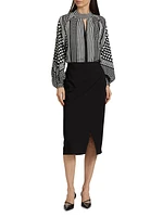 The Vivienne Wrap-Front Skirt