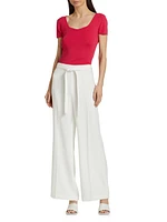 The Brianne Belted Wide-Leg Pants