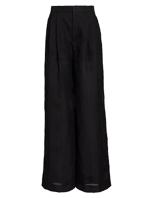 Voile Wide-Leg Pants