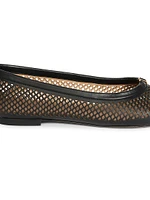 Marcie Perforated Leather Ballerina Flats