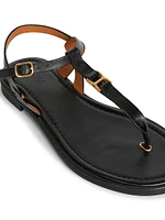 Marcie Leather Thong Sandals