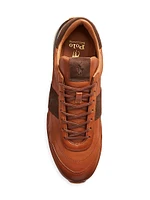 Train 89 Pony-Embossed Leather & Suede Running Sneakers