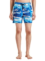 Paris Printed Swim Trunks