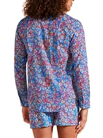 Carapa Abstract Cotton Button-Front Shirt