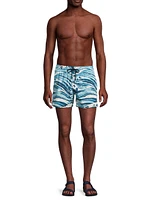 Vilebrequin x Maison Kitsuné Wave Stripe Swim Shorts