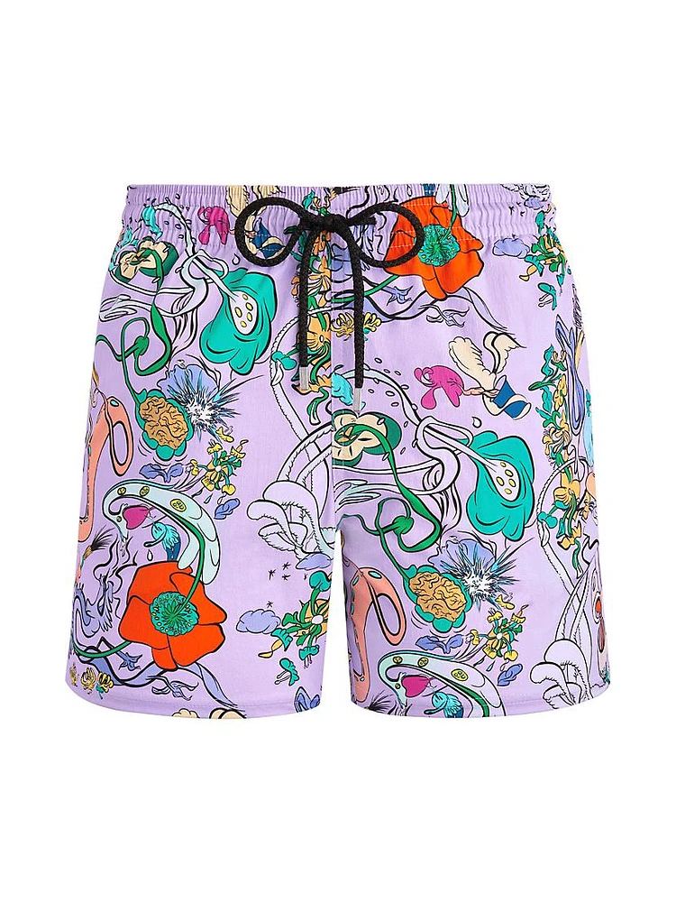 Opimogourou Graphic Swim Trunks