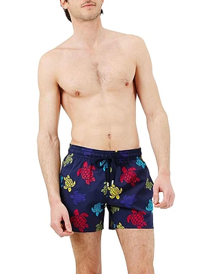 Multicolor Tortoise Swim Trunks