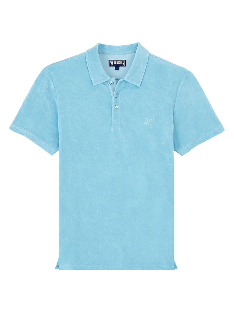 Terry Cloth Polo Shirt