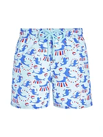 Circus Print Swim Trunks