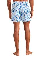 Circus Print Swim Trunks