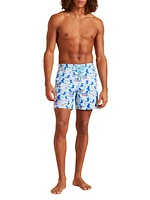 Circus Print Swim Trunks