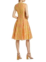 Mimosa Jacquard Cocktail Dress