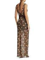 Avellino Floral Layered Lace Maxi Dress