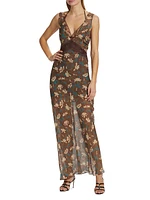 Avellino Floral Layered Lace Maxi Dress