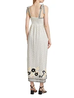 Lulu Eyelet Cotton Maxi Dress