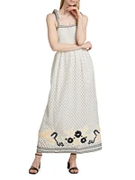 Lulu Eyelet Cotton Maxi Dress