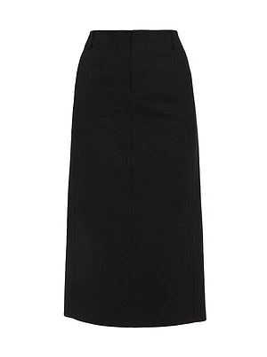 Straight Midi-Skirt