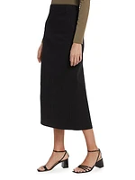 Straight Midi-Skirt