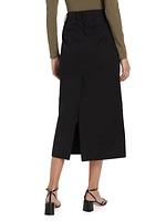 Straight Midi-Skirt