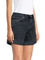 Dame Long Denim Shorts