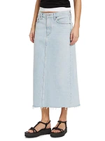 Della Denim Maxi Skirt