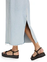 Della Denim Maxi Skirt