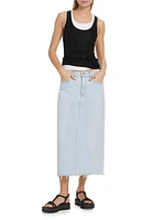 Della Denim Maxi Skirt