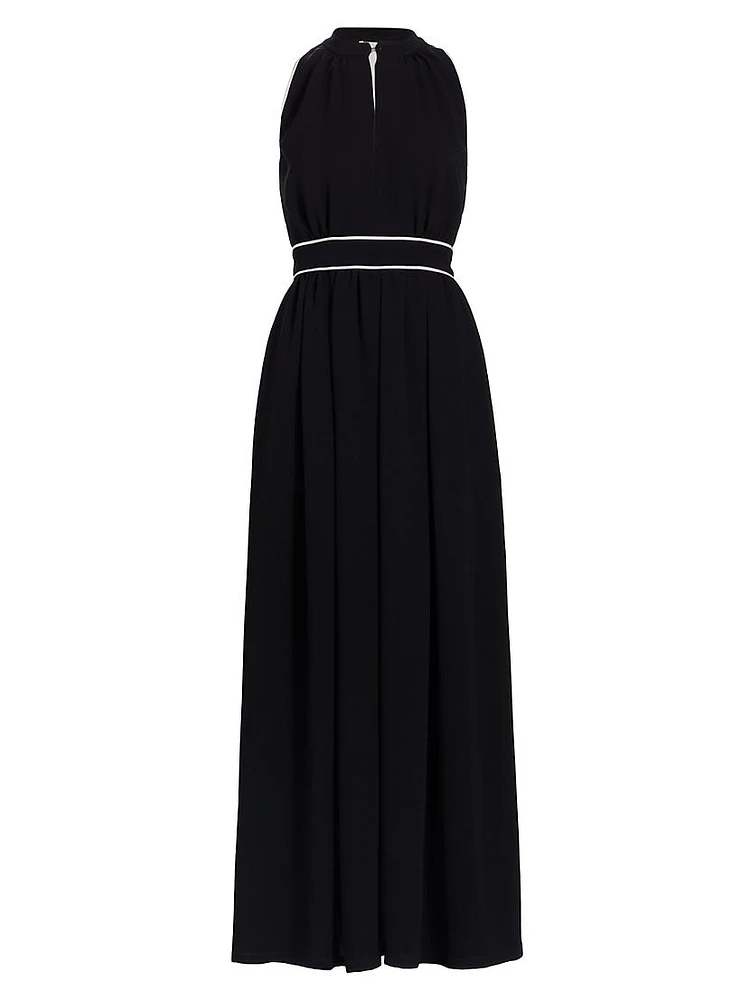 Once Contrast-Trim Jersey Maxi Dress