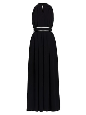 Once Contrast-Trim Jersey Maxi Dress