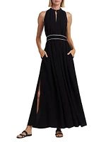 Once Contrast-Trim Jersey Maxi Dress