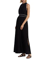 Once Contrast-Trim Jersey Maxi Dress