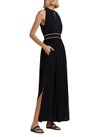 Once Contrast-Trim Jersey Maxi Dress