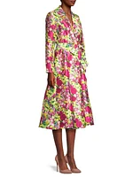 Lucille Chamomille Cluster Wrap Dress