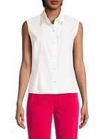 Lizzie Sleeveless Cotton Shirt