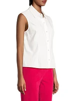 Lizzie Sleeveless Cotton Shirt