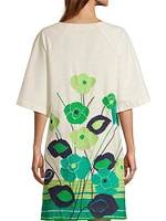 Dreamy Grass Is Greener Caftan Minidress