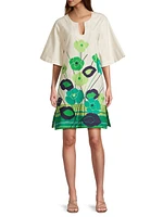 Dreamy Grass Is Greener Caftan Minidress