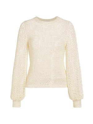 Crochet Crewneck Sweater