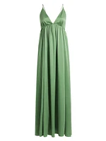 Silk Plunge Slip Gown