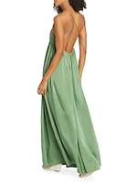 Silk Plunge Slip Gown